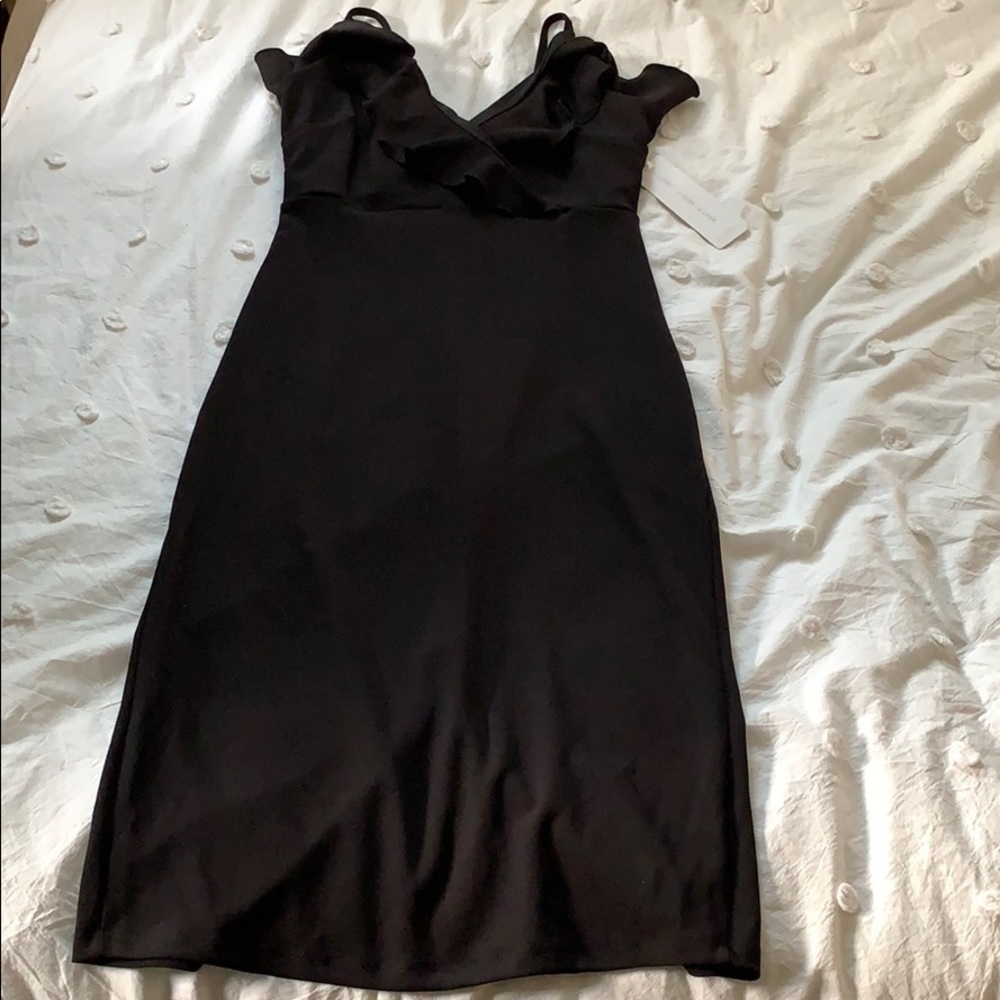 Midi black dress
